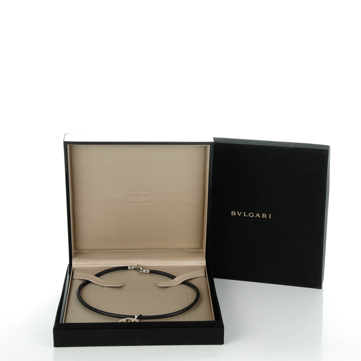 Bulgari 18K Yellow Gold Stainless Steel Tondo Sun Pendant Necklace 7 of 7