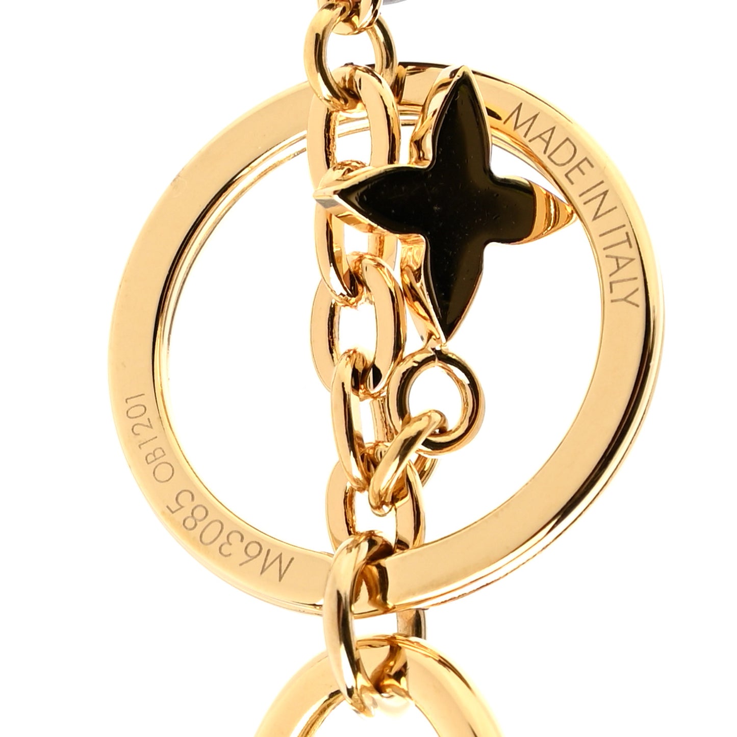 Monogram Blooming Flowers BB Bag Charm Key Holder Pink