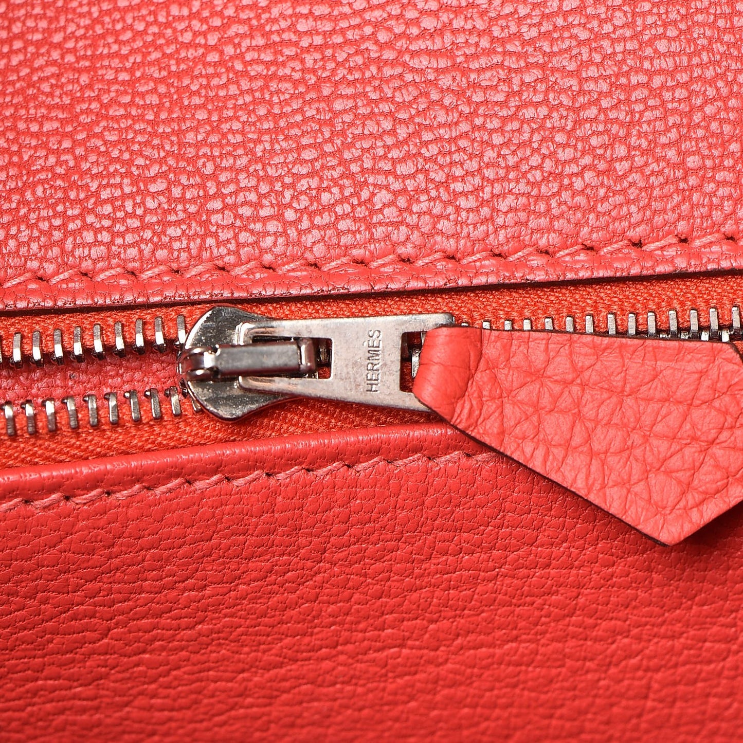 Togo Birkin 35 Rouge Pivoine