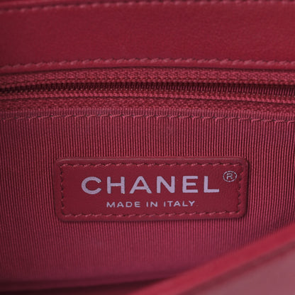 Chanel Iridescent Sheepskin Quilted Small Vintage Mademoiselle Flap Dark Pink 6 of 9