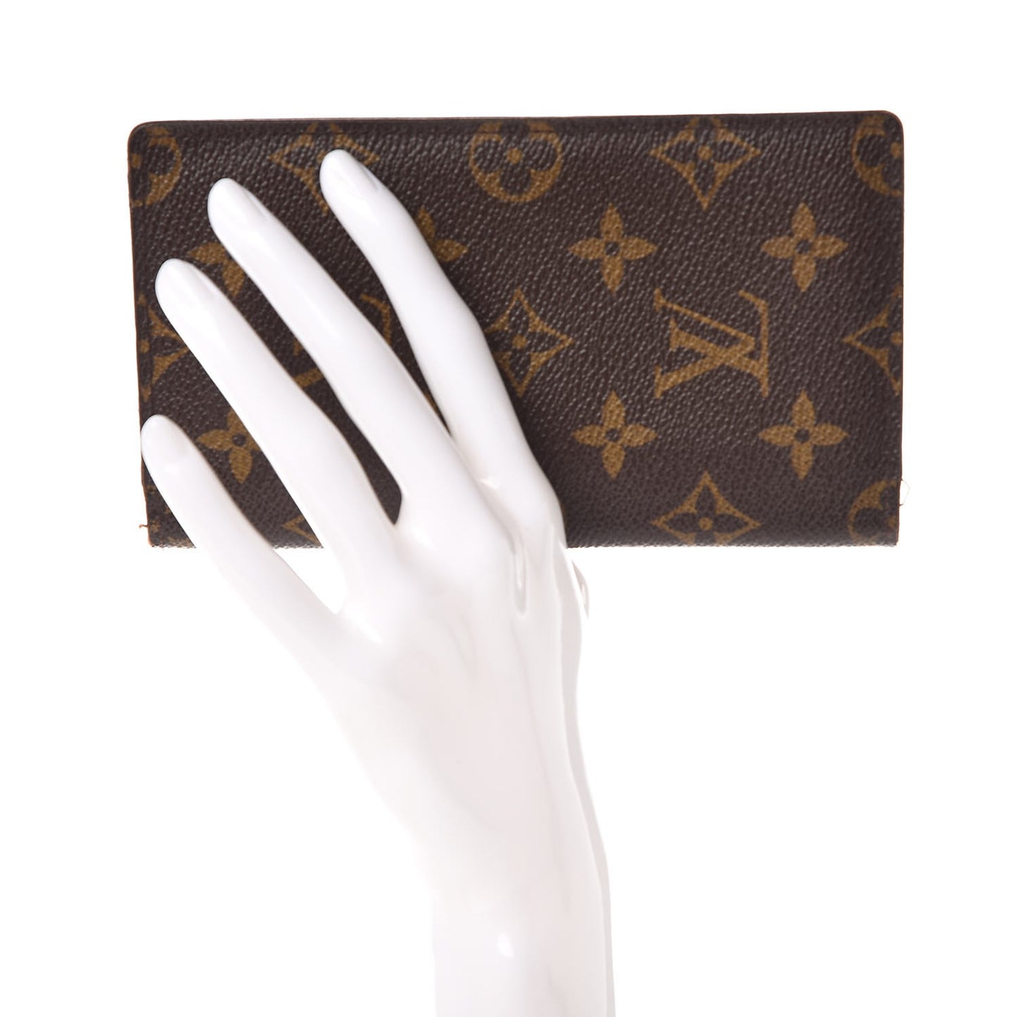 Monogram Checkbook Holder Wallet