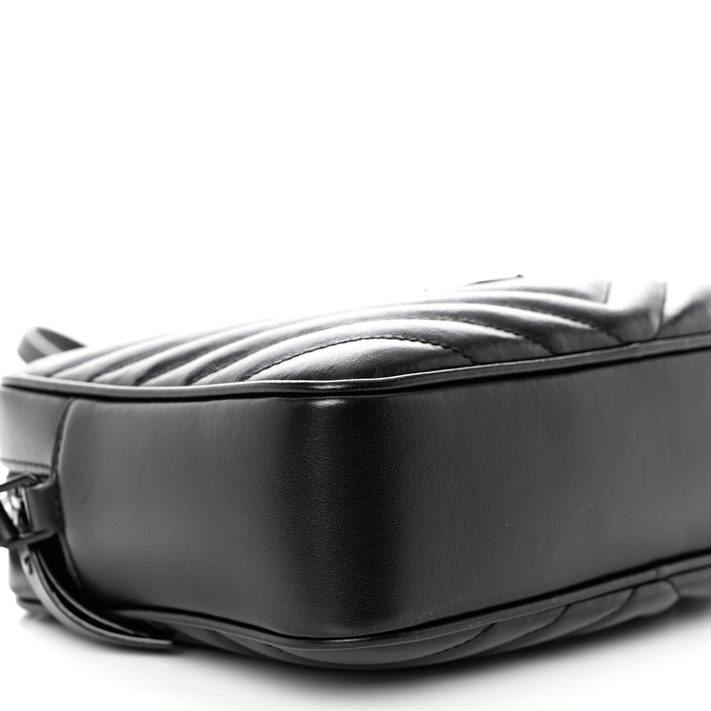 Calfskin Matelasse Monogram Monochrome Lou Camera Bag Black