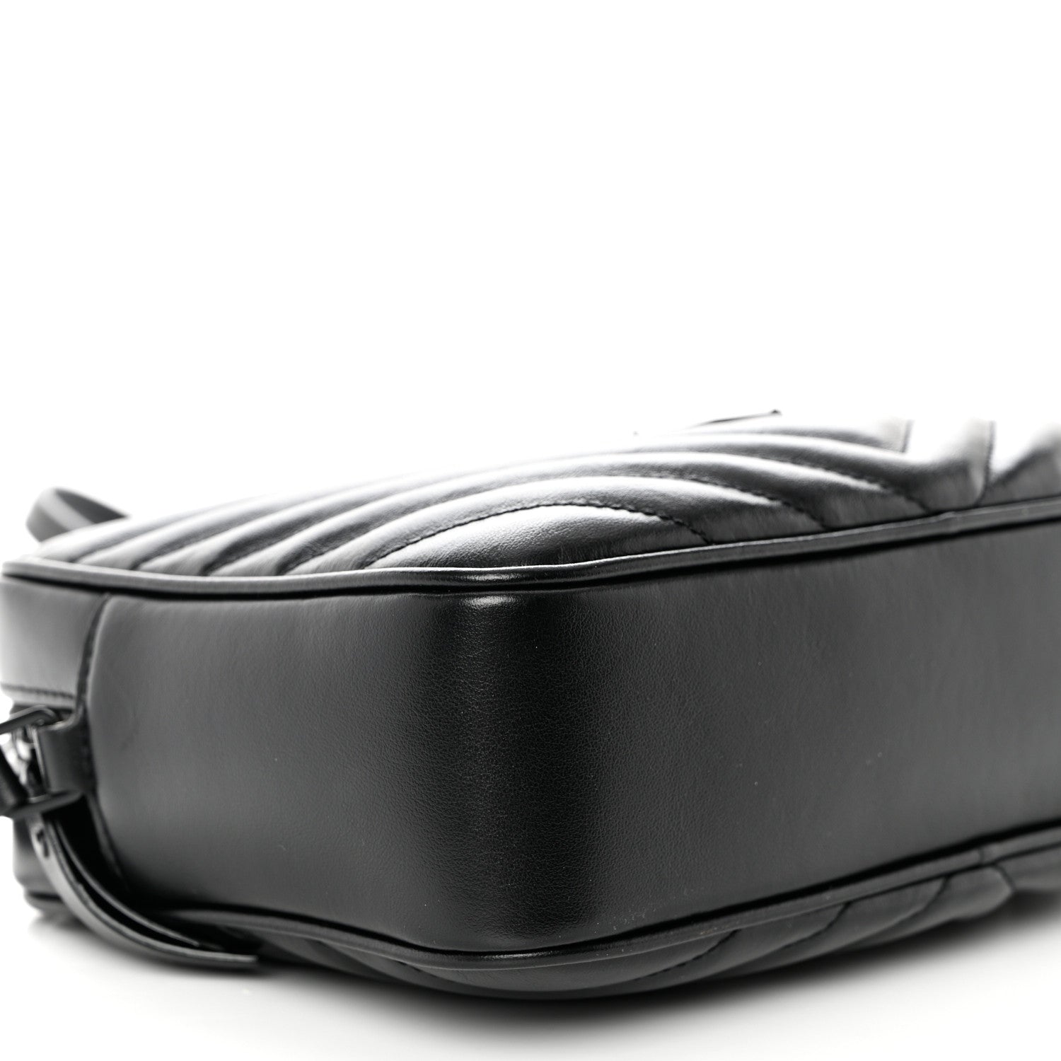 Saint Laurent Calfskin Matelasse Monogram Monochrome Lou Camera Bag Black 8 of 9