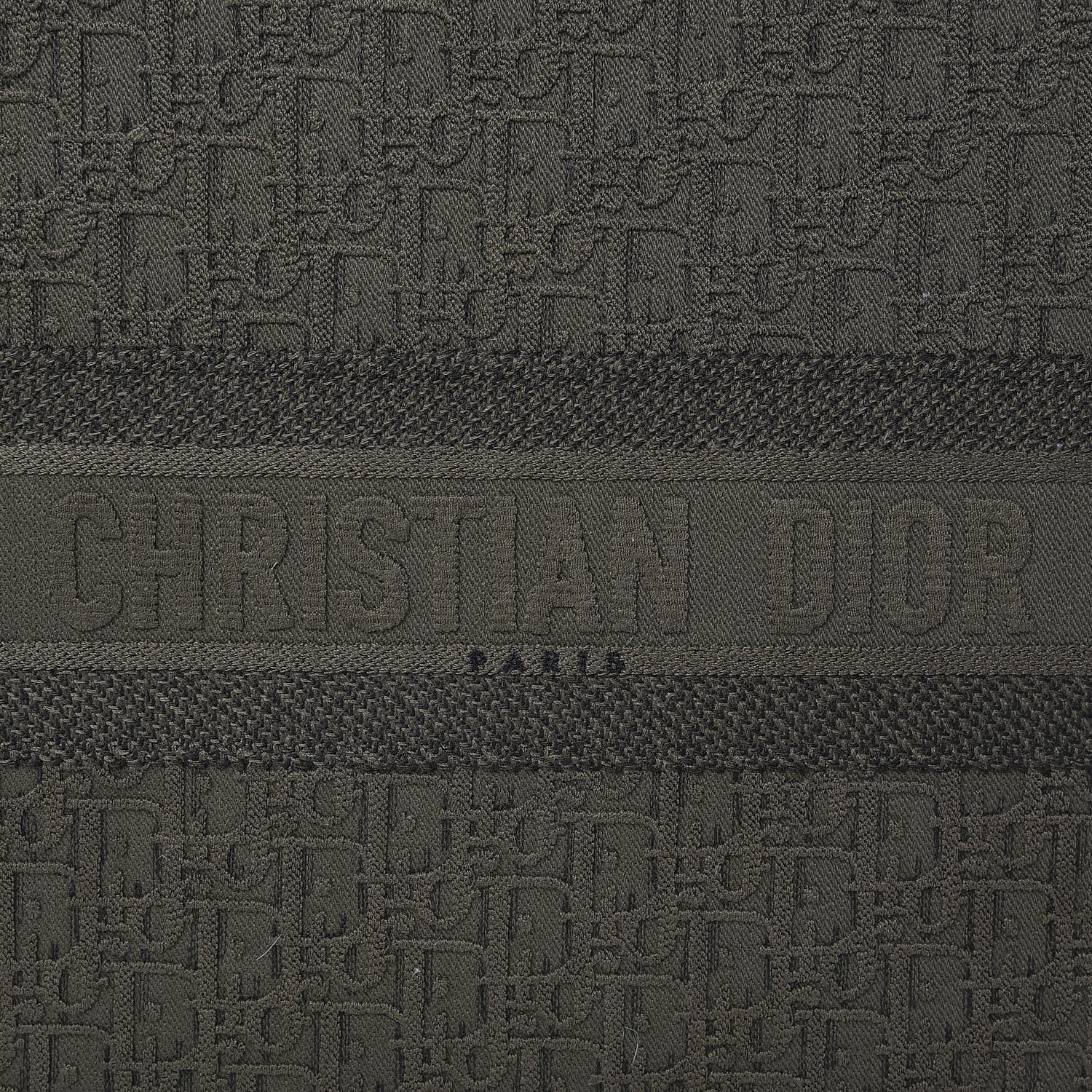 Christian Dior Oblique Denim Book Tote Green 8 of 12
