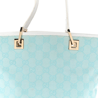 Gucci Monogram Small Bucket Tote Turquoise 8 of 18