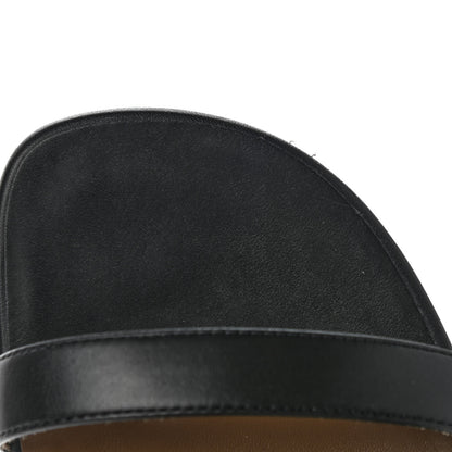 Hermes Calfskin Avenue Sandals 37 Black 9 of 9