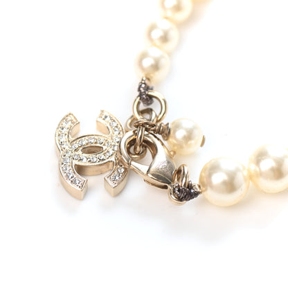 Chanel Pearl Crystal CC Bracelet Gold 3 of 3