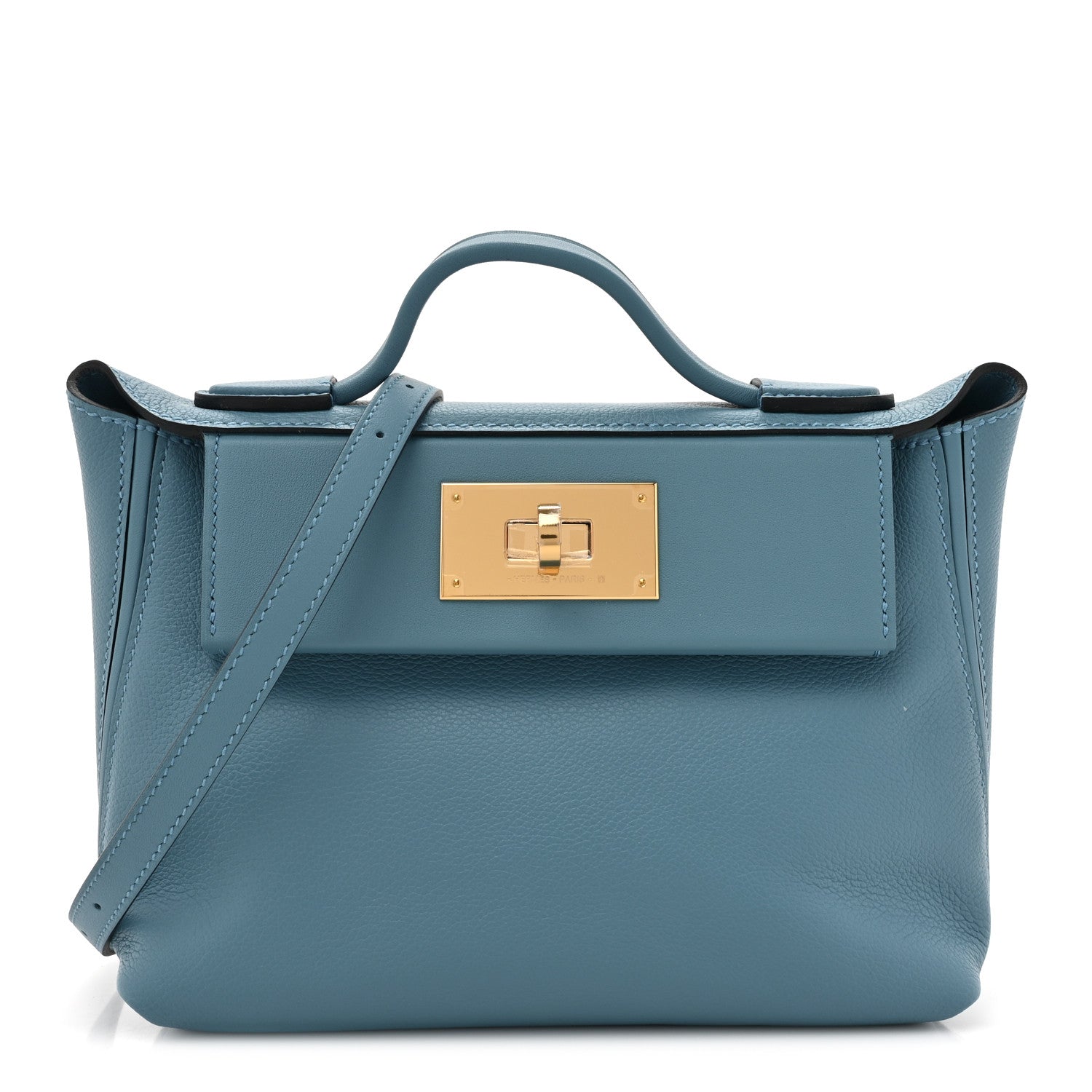 Hermes Evercolor Swift 21 24/24 New Blue Jean 1 of 11
