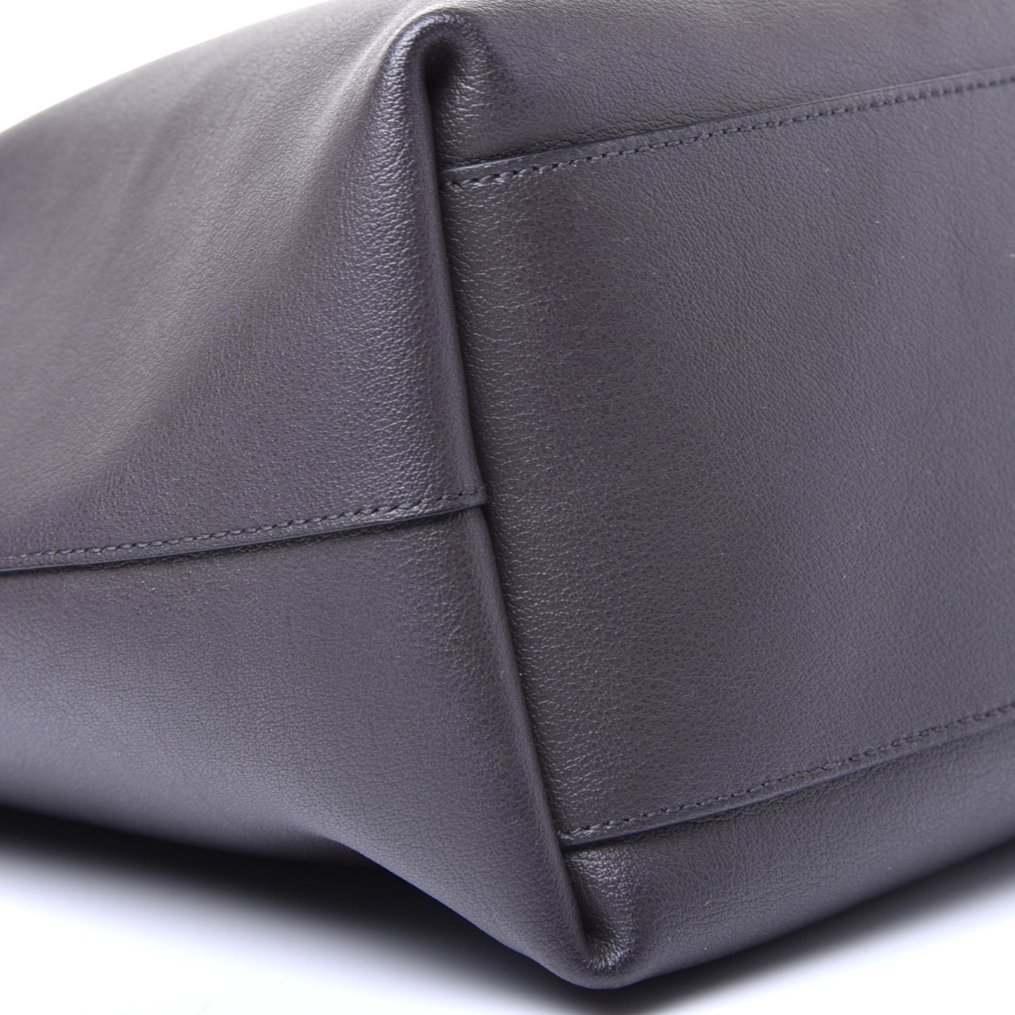 Calfskin Bold Shopping Tote Grey