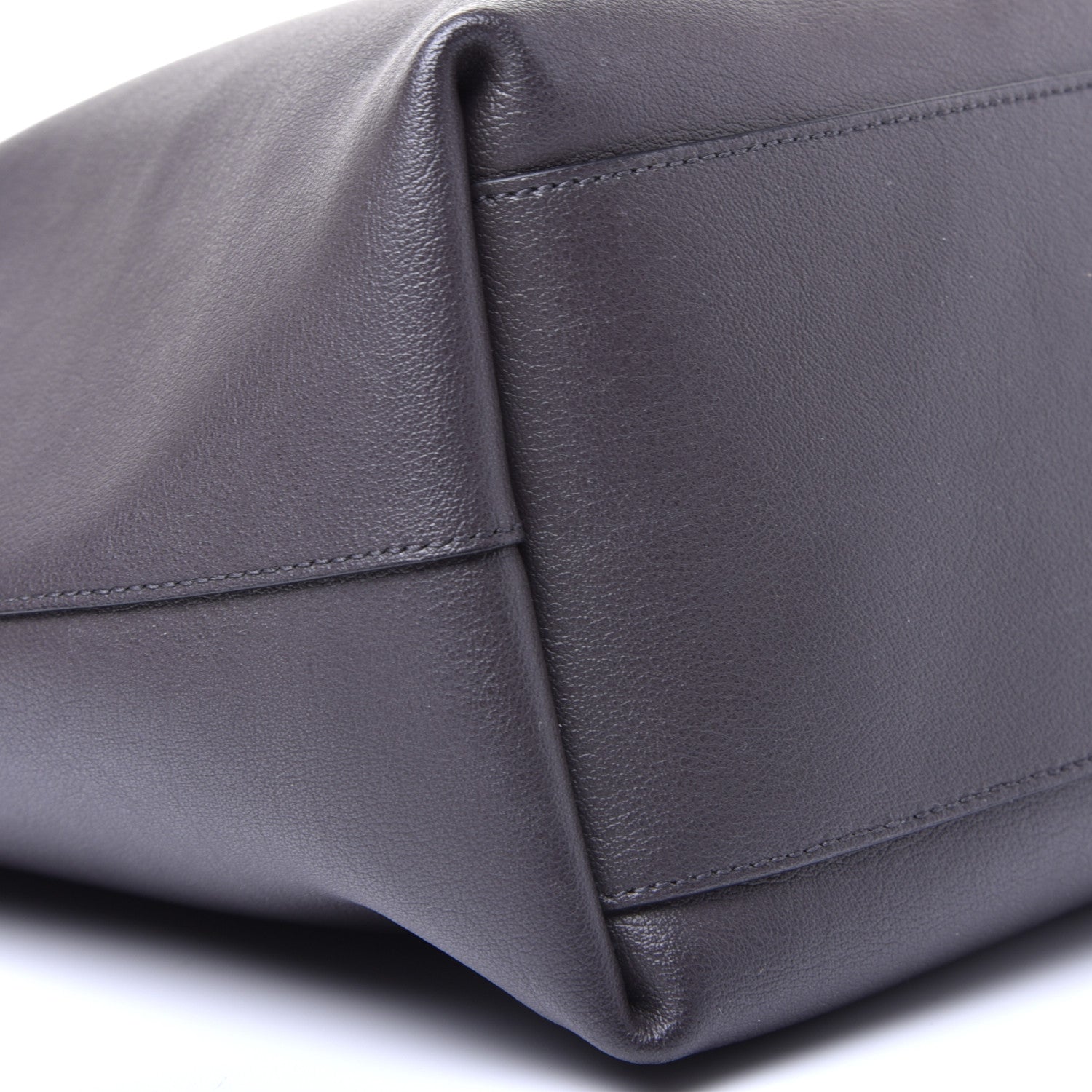 Saint Laurent Calfskin Bold Shopping Tote Grey 9 of 11