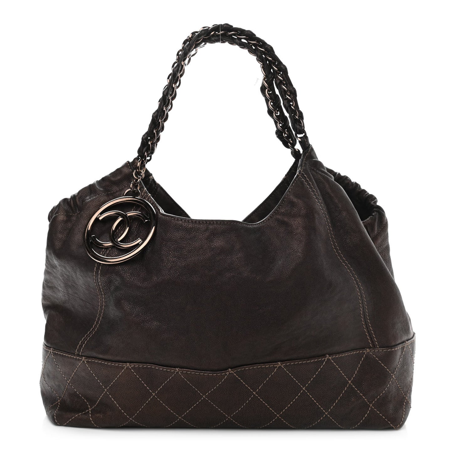 Metallic Calfskin Baby Coco Cabas Bronze