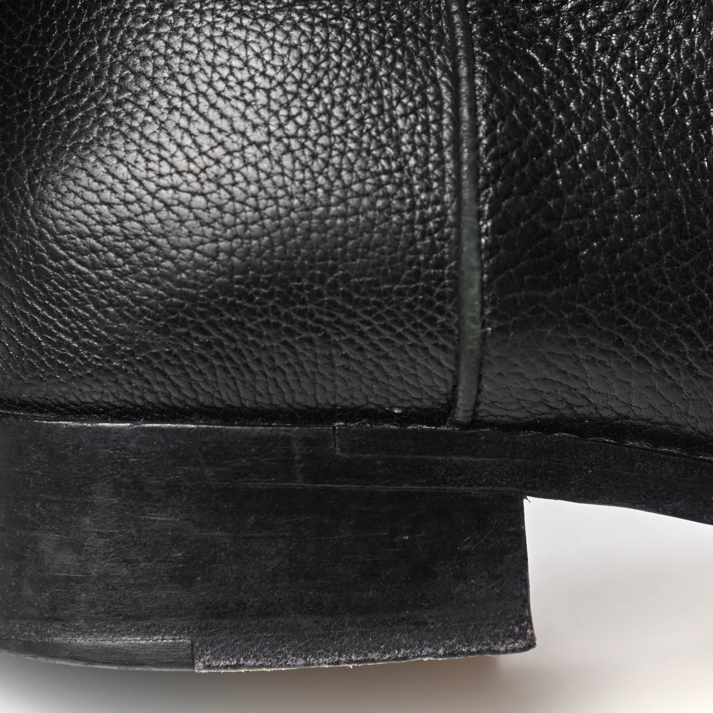 Calfskin Ascot Knee High CC Boots 39 Black