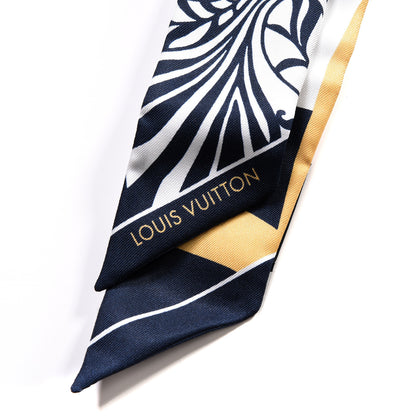 Louis Vuitton Silk Graphic Monogram Blason BB Bandeau Blue 2 of 4