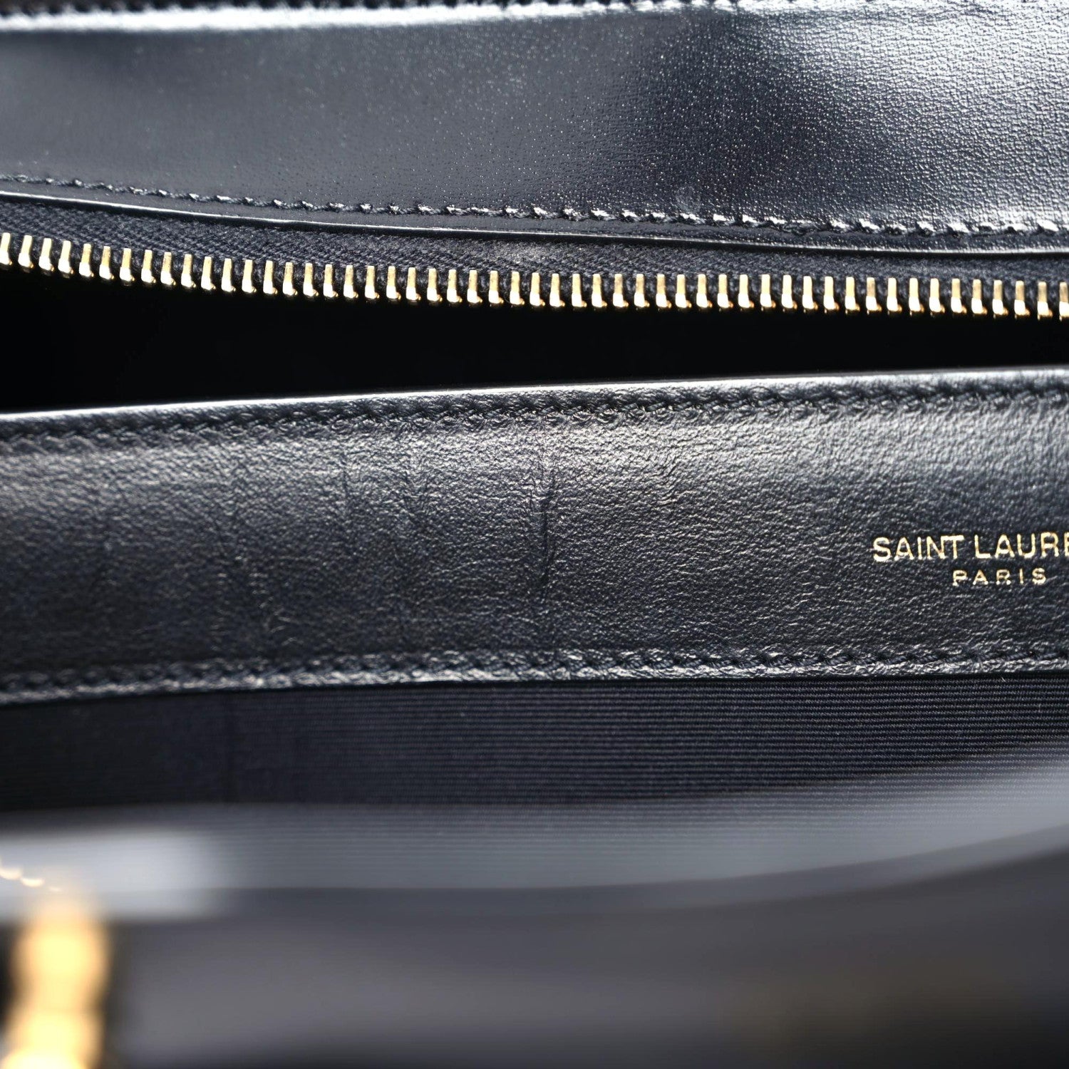 Saint Laurent Shiny Calfskin Large Uptown Tote Black 21 of 24