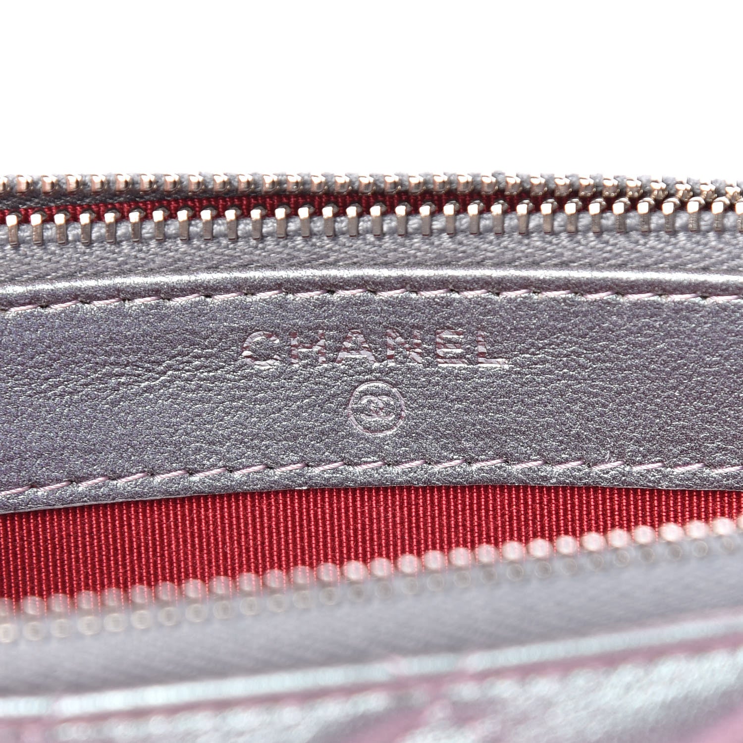 Chanel Iridescent Lambskin Calfskin Quilted Small Gabrielle Clutch With Chain Light Purple 8 of 12