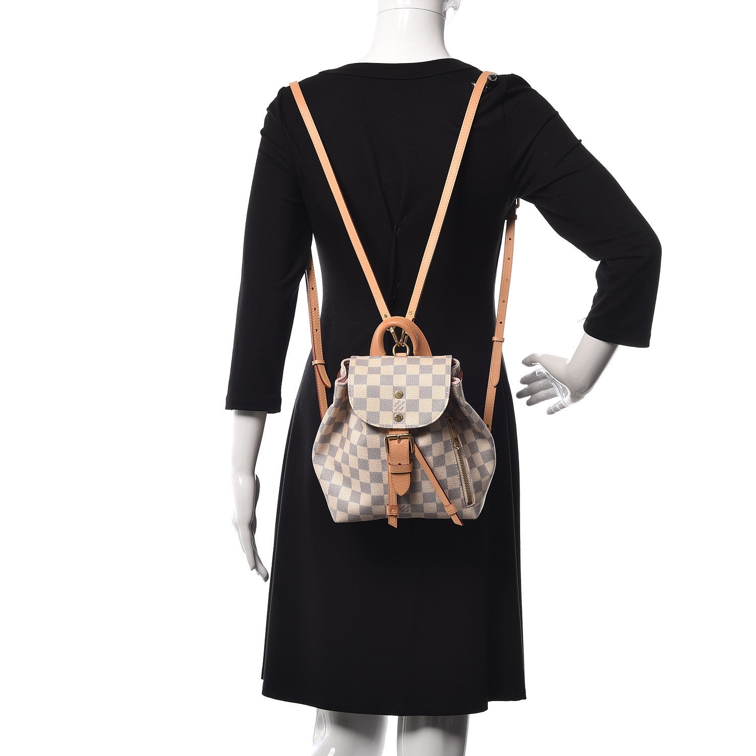 Louis Vuitton Damier Azur Sperone BB Backpack 2 of 10