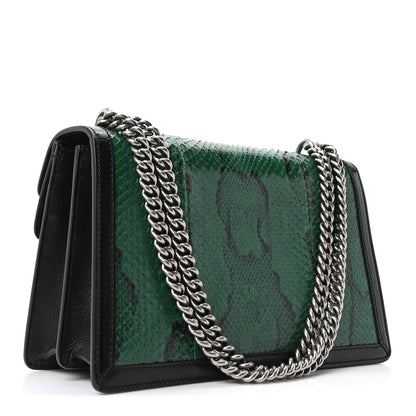 Gucci Snakeskin Enamel Small Dionysus Shoulder Bag Green 3 of 11