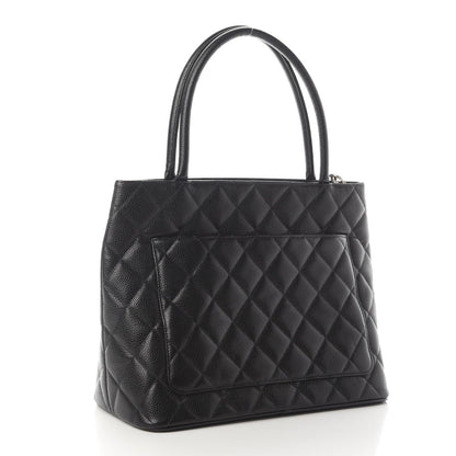 Chanel Caviar Quilted Medallion Tote Black 3 of 9