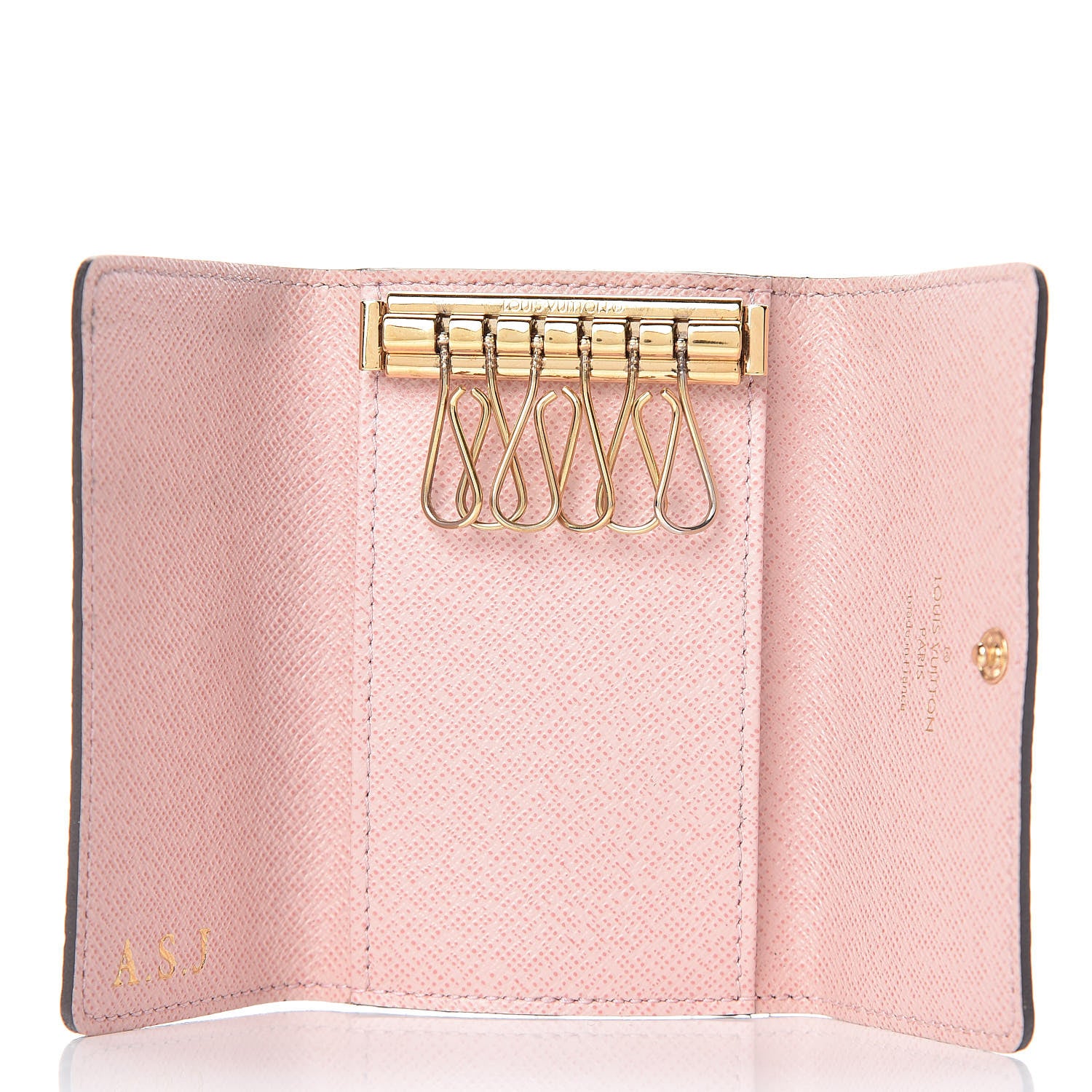 Louis Vuitton Damier Ebene Multicles 6 Key Holder Rose Ballerine 5 of 8