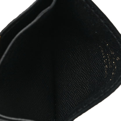 Louis Vuitton Monogram Calfskin Kimono Card Holder Black 5 of 7