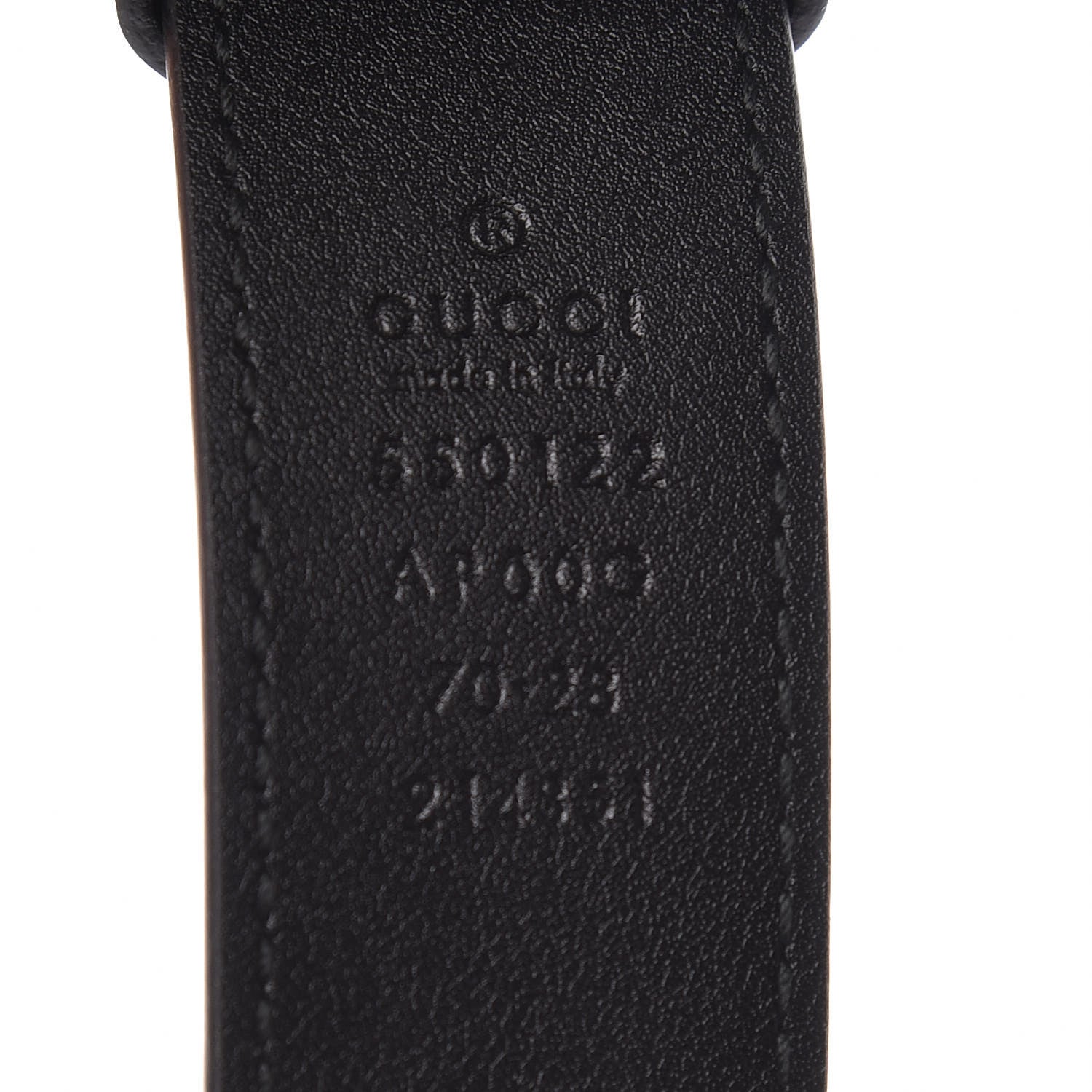 Gucci Calfskin Zumi 30mm Belt 70 28 Black 4 of 6