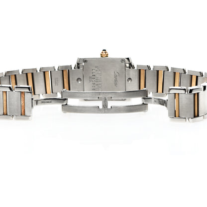 Cartier Stainless Steel 18K Yellow Gold 20mm Tank Francaise Quartz Watch 5 of 6