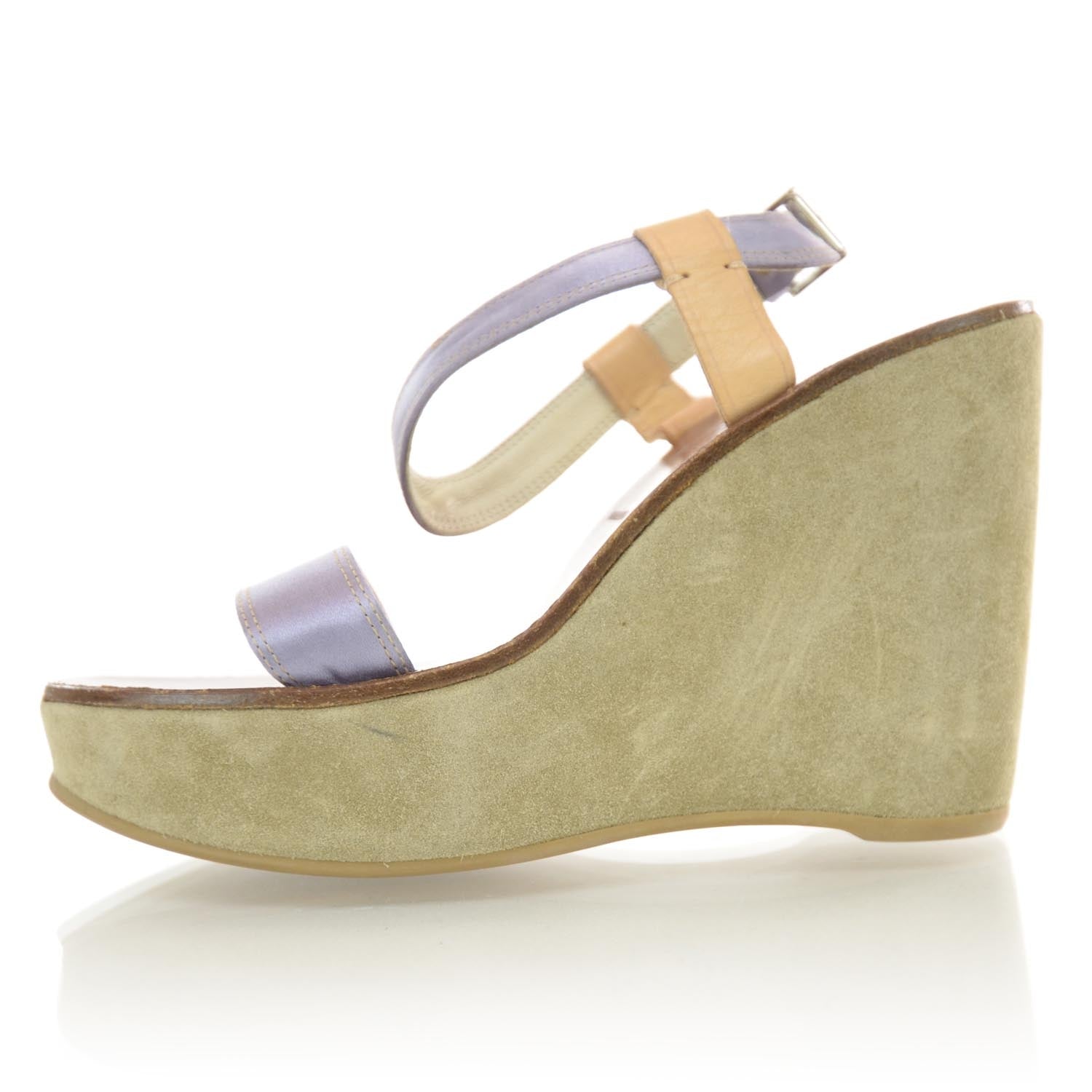 Prada Suede Wedges 35.5 1 of 6