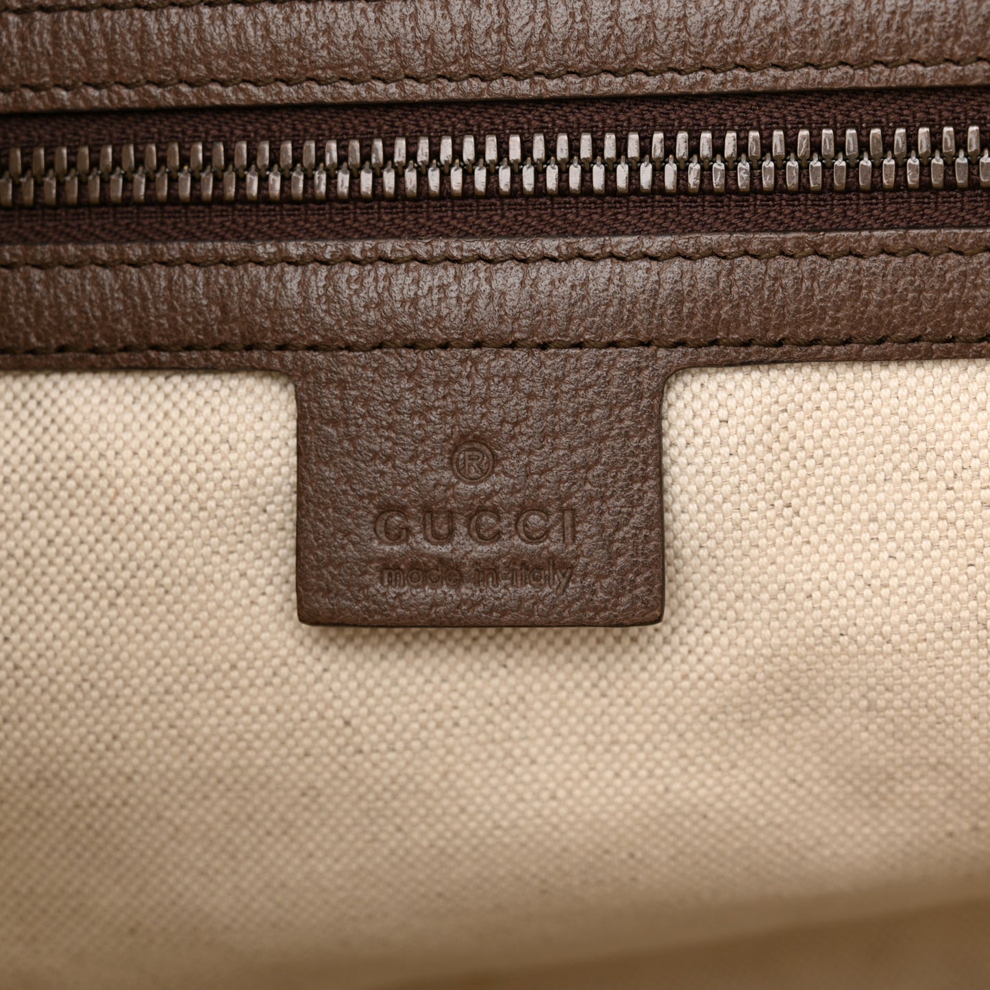 GG Supreme Monogram Web Small Ophidia Half Moon Hobo Brown