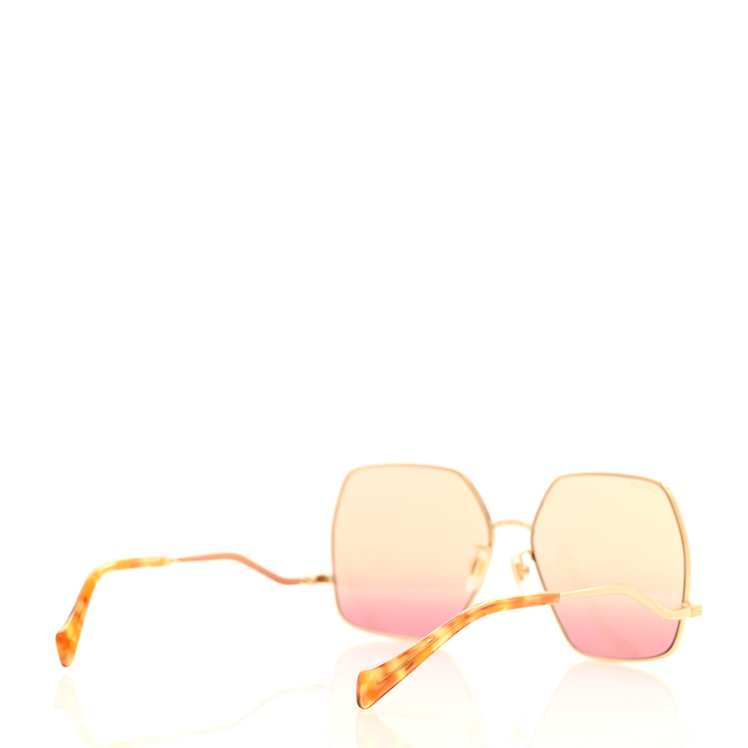 Gucci Metal Oversized Square Frame Sunglasses GG1005S Pink 4 of 8