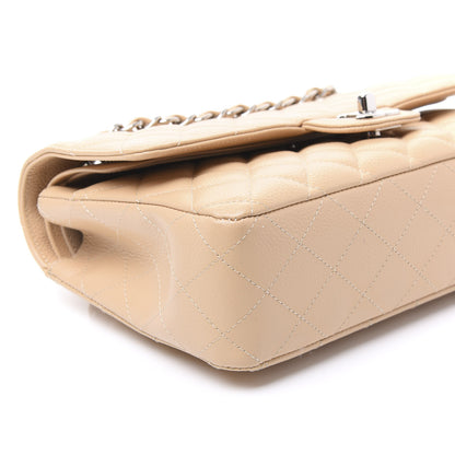 Chanel Caviar Quilted Medium Double Flap Beige Clair 5 of 10