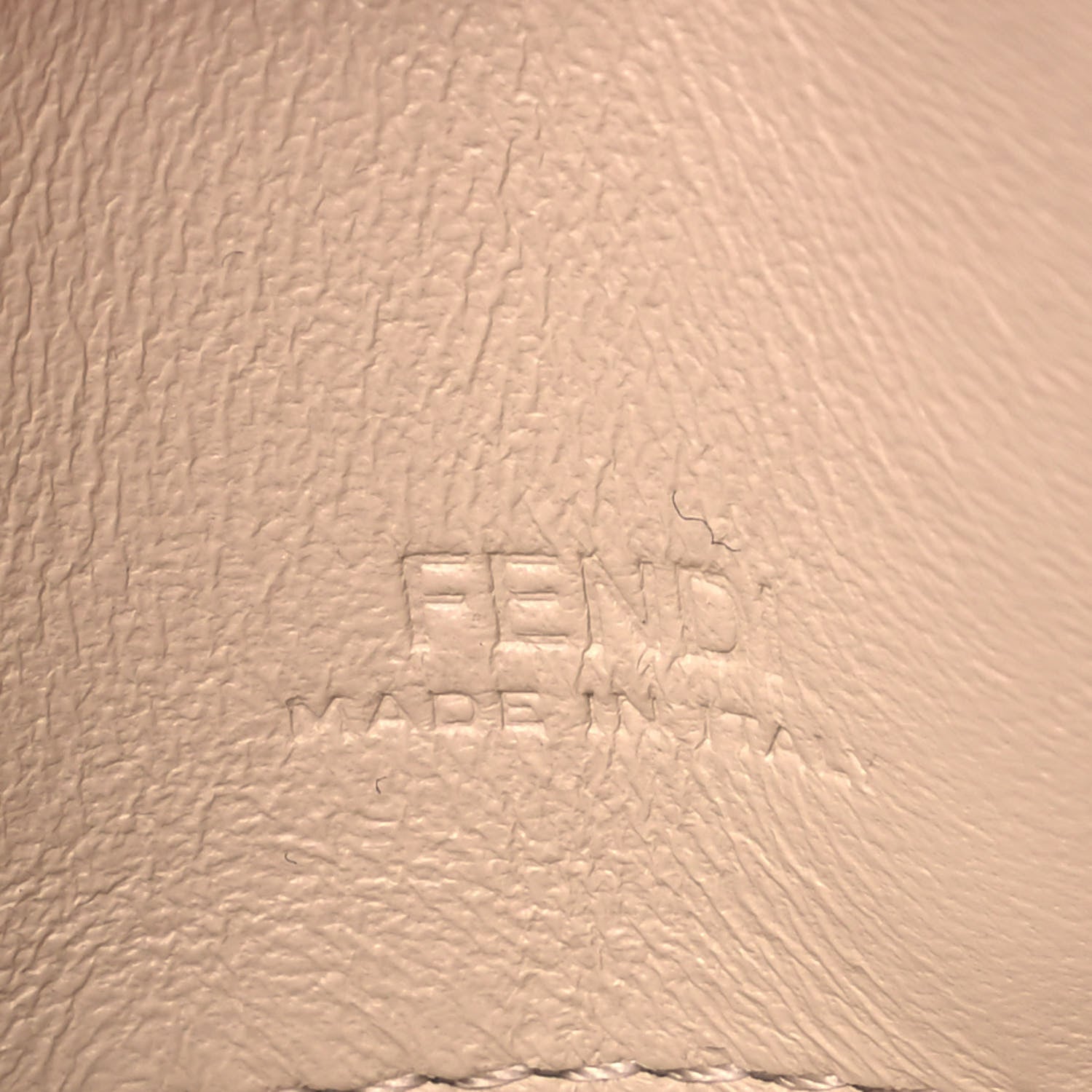 Fendi Nappa Matisse FF Embossed Nano Baguette Charm Barolo 5 of 7