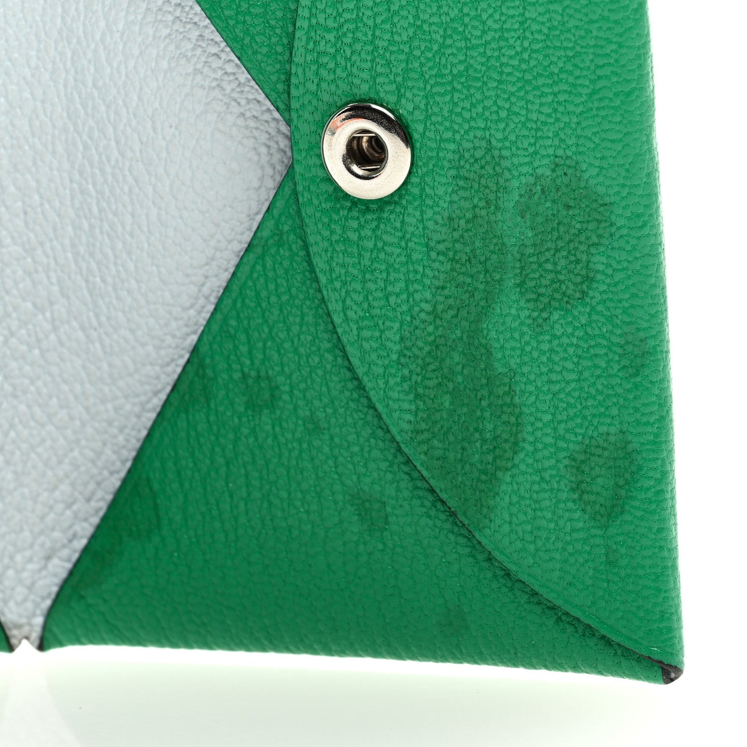 Hermes Chevre Mysore Verso Calvi Card Case Menthe Bleu Brume 7 of 7