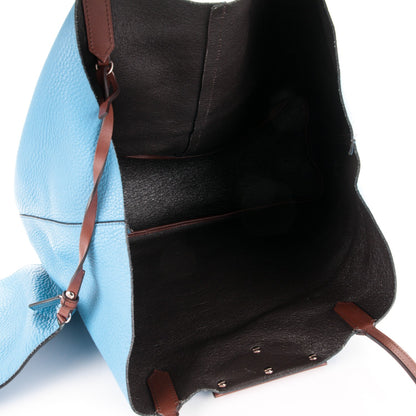 Givenchy Grained Calfskin Large Antigona Tote Blue Brown 5 of 10