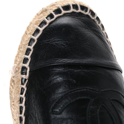 Chanel Lambskin CC Espadrilles 39 Black 11 of 12