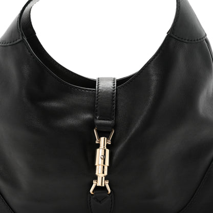 Gucci Calfskin Medium New Jackie Shoulder Bag Black 8 of 10