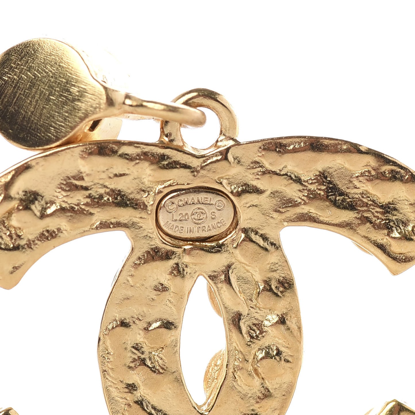 CC Crystal Drop Earrings Gold