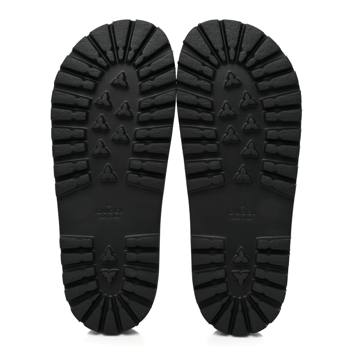 Guccissima Mens Lug Sole Slide Sandals 8 Black