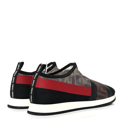 Fendi Technical Mesh FF Sneakers 40 Tobacco Red 4 of 7