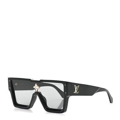 Louis Vuitton Acetate Swarovski Crystal Cyclone Sunglasses Z1547W Black 1 of 8