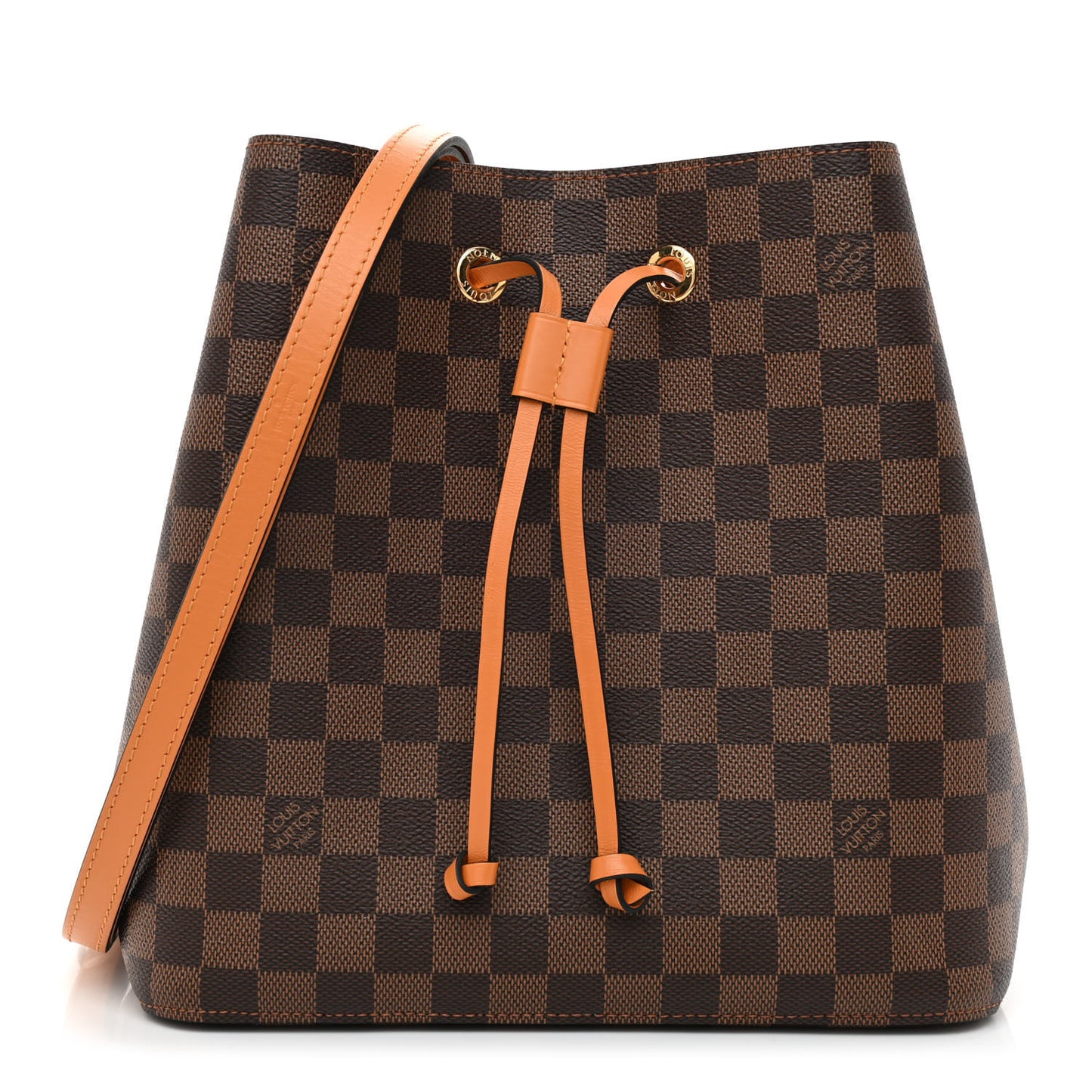 Damier Ebene Neonoe MM Safran