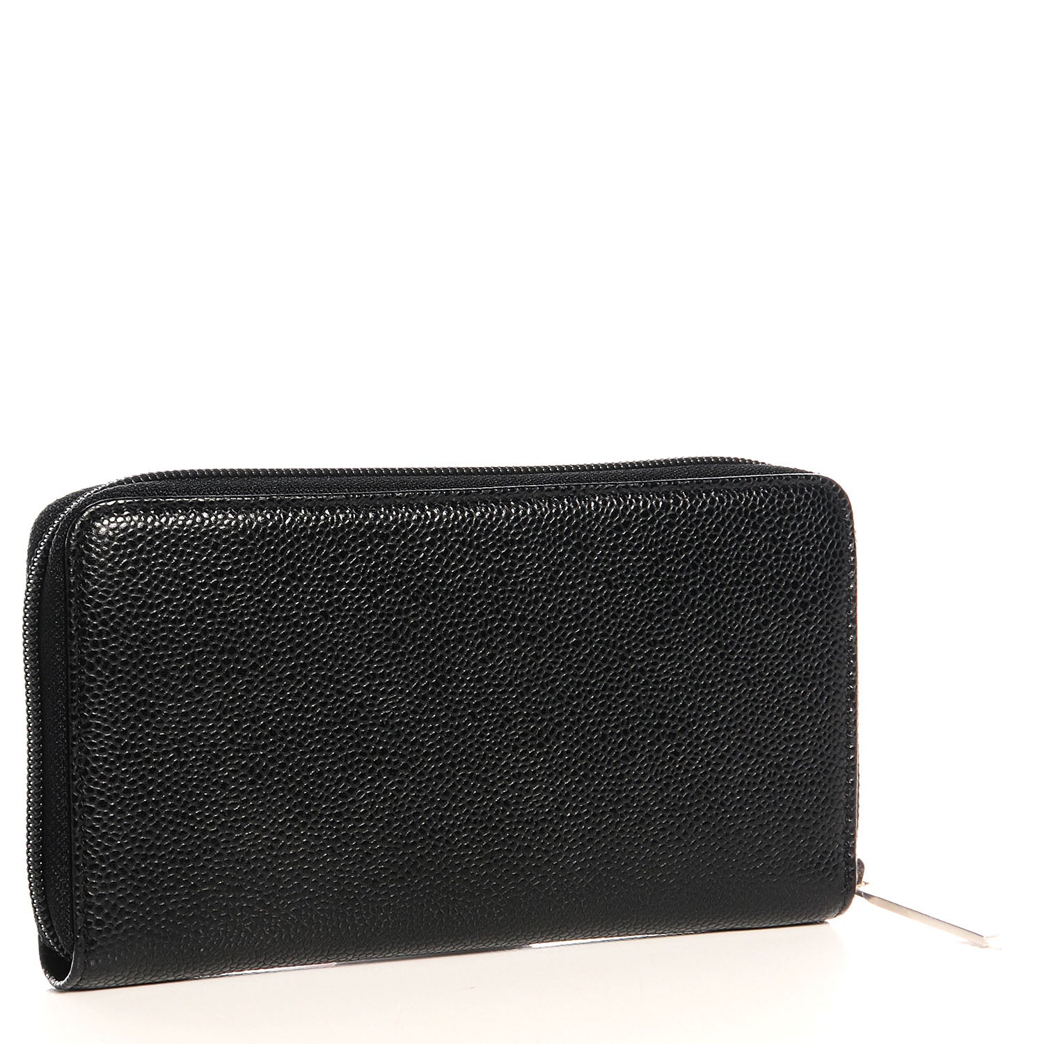 Chanel Caviar CC Large Gusset Zip Around Wallet Black 3 of 9