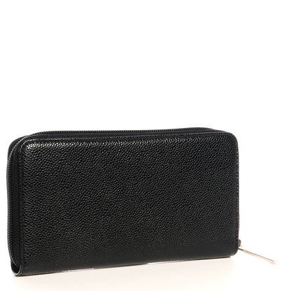 Chanel Caviar CC Large Gusset Zip Around Wallet Black 3 of 9