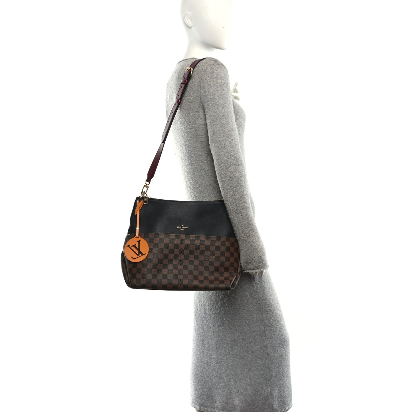 Damier Ebene Calfskin Maida Black