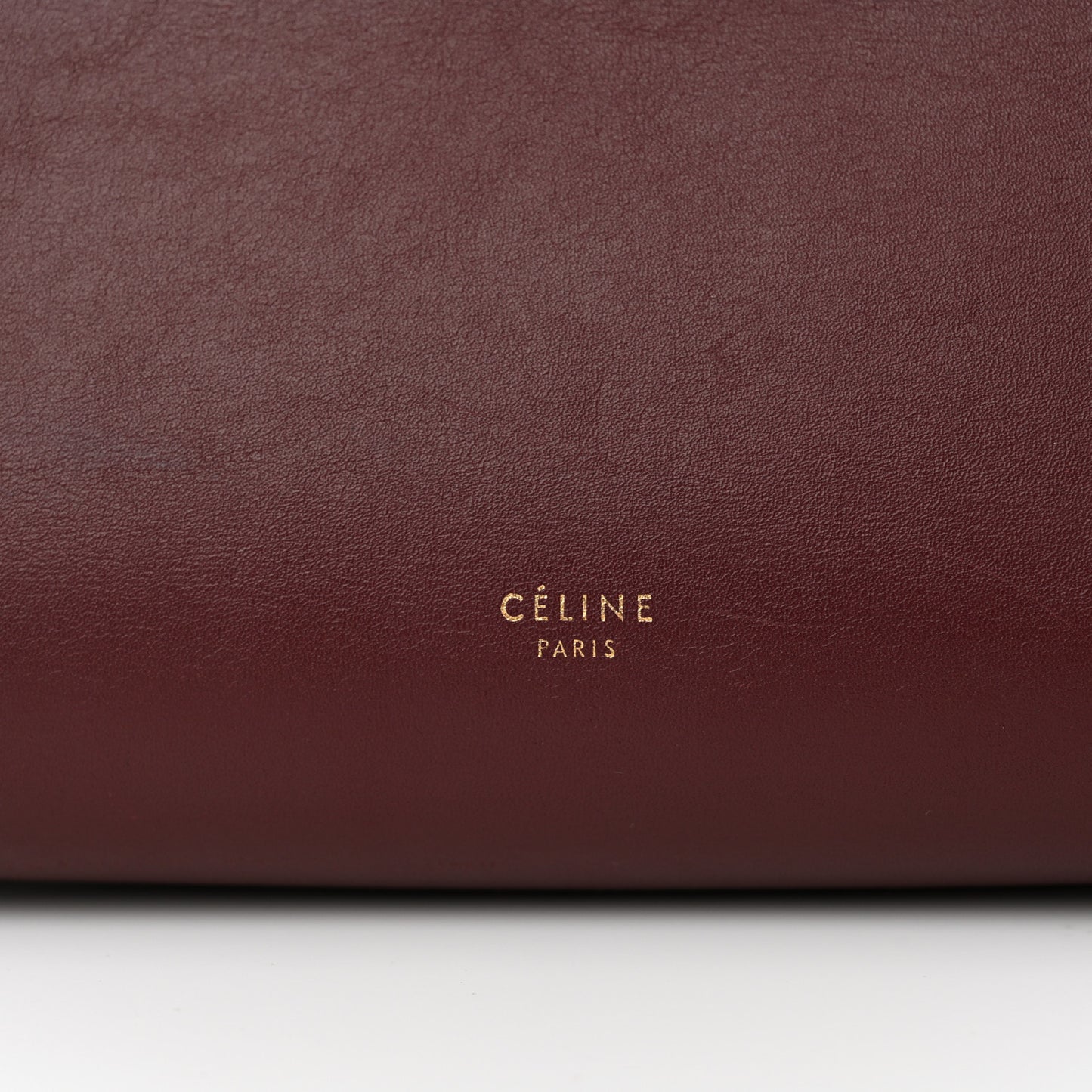 Natural Calfskin Mini Belt Bag Burgundy