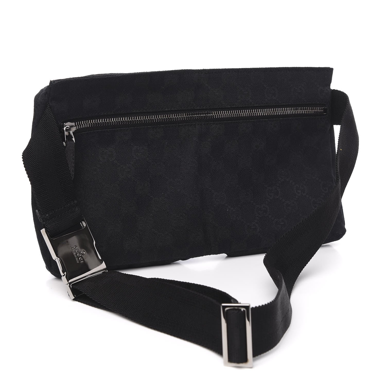 Gucci GG Monogram Double Pocket Belt Bag Black 3 of 10
