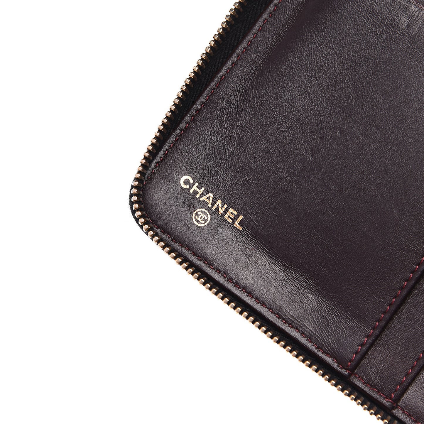 Caviar Quilted Large Zip Around Organizer Wallet Black