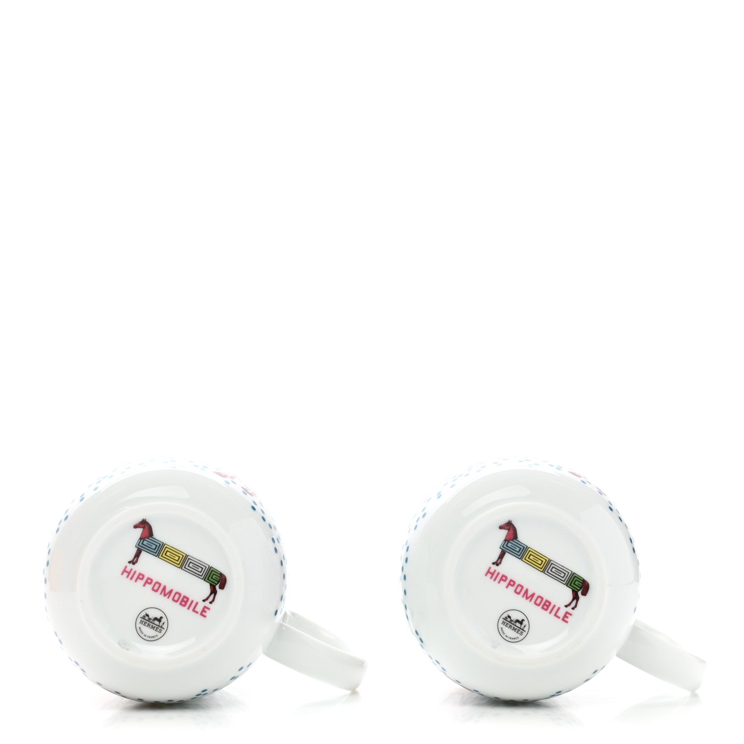 Hermes Porcelain Hippomobile Mug Set of 2 5 of 10