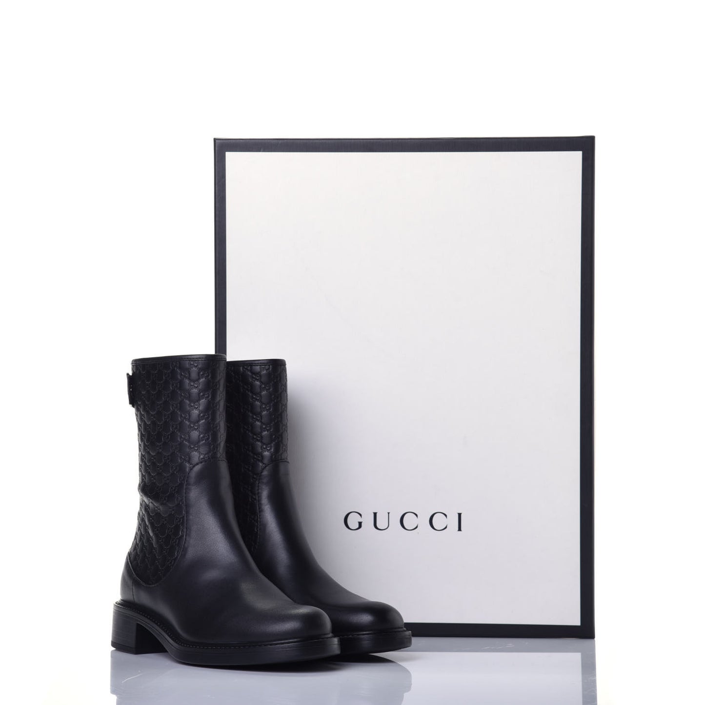 Soft Microguccissima Zip Boots 35.5 Black