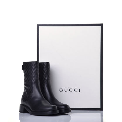 Gucci Soft Microguccissima Zip Boots 35.5 Black 10 of 10