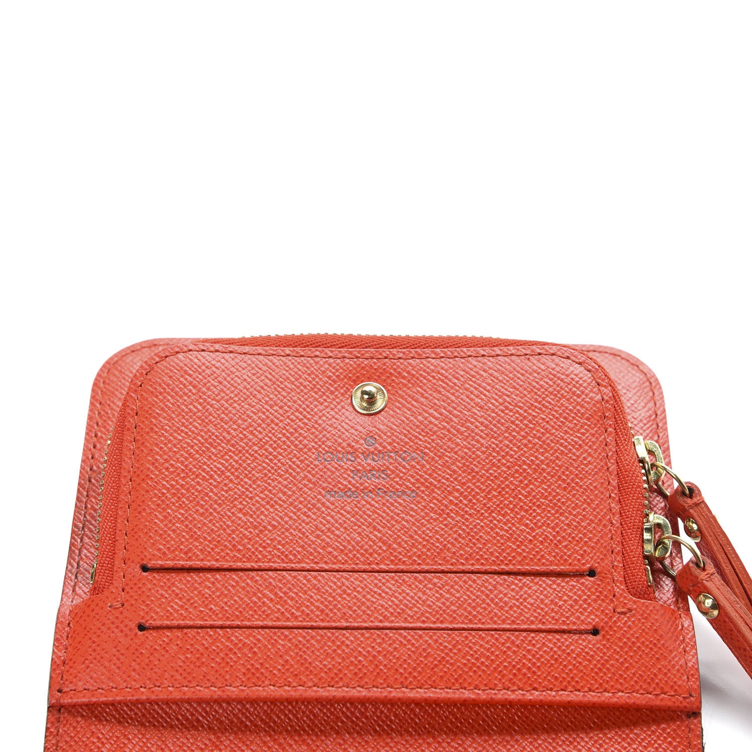 Louis Vuitton Monogram Insolite Coin Purse Wallet Red 6 of 8